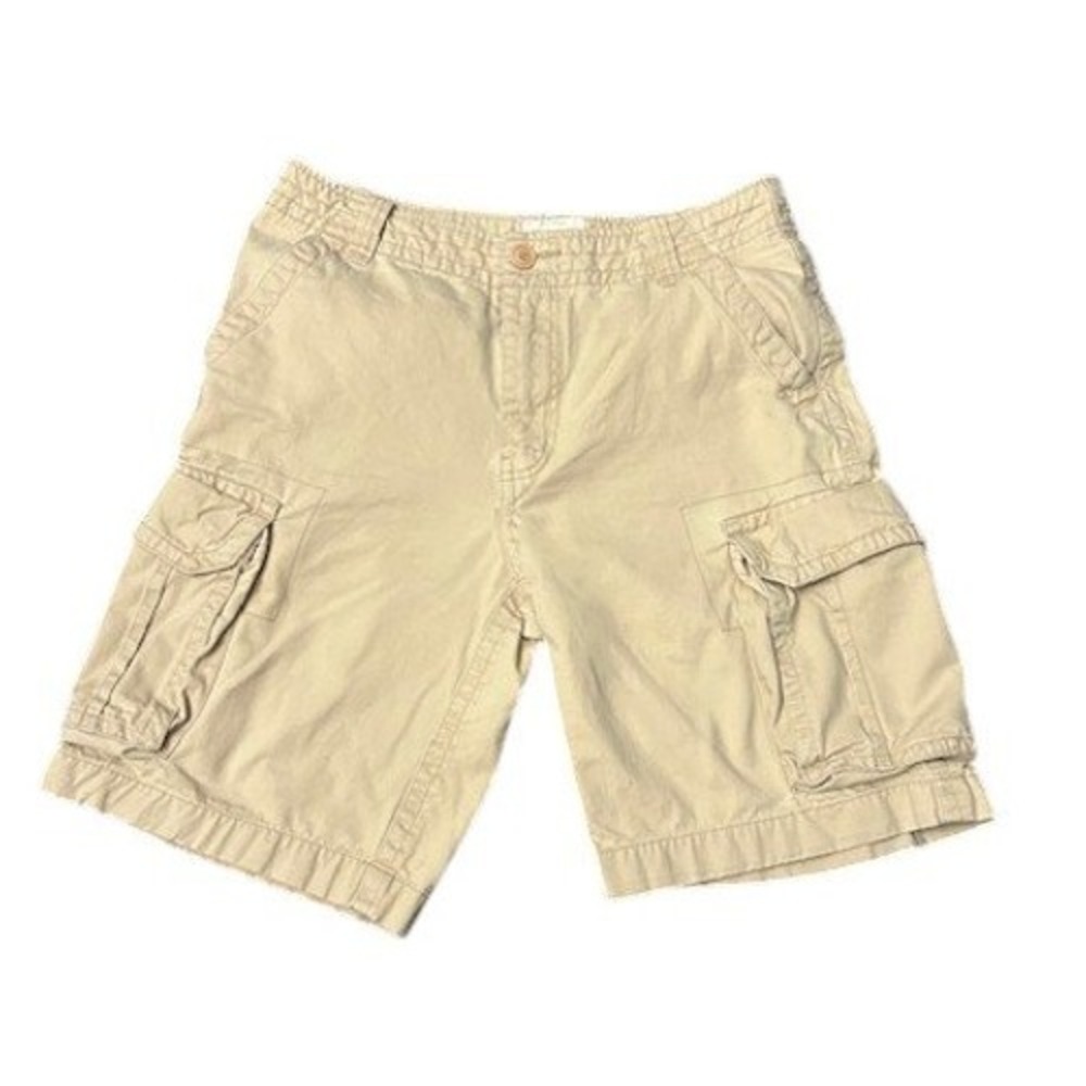 Aeropostale Men's‎ Cargo Shorts Size 32 Khaki Cotton Casual Classic Everyday